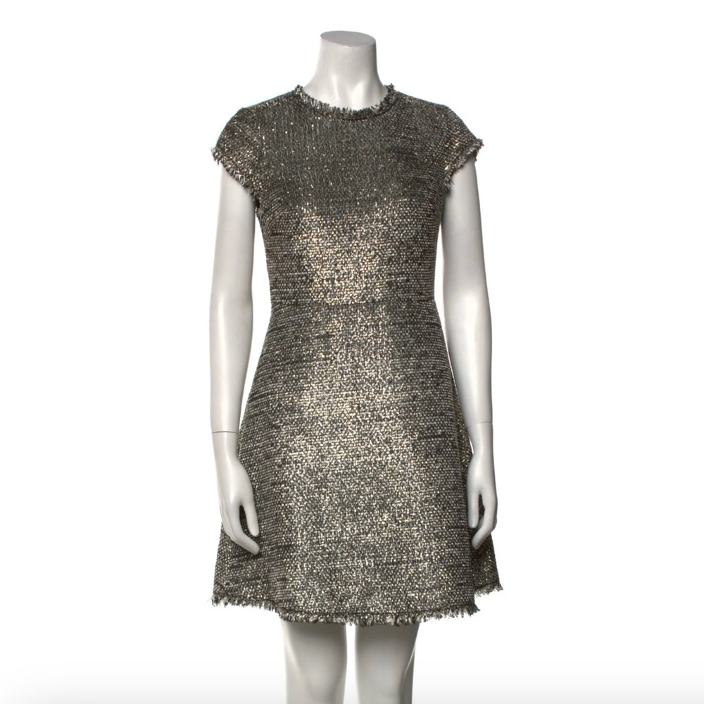 Kate Spade PartyTweed Gold Sheath Dress NWT